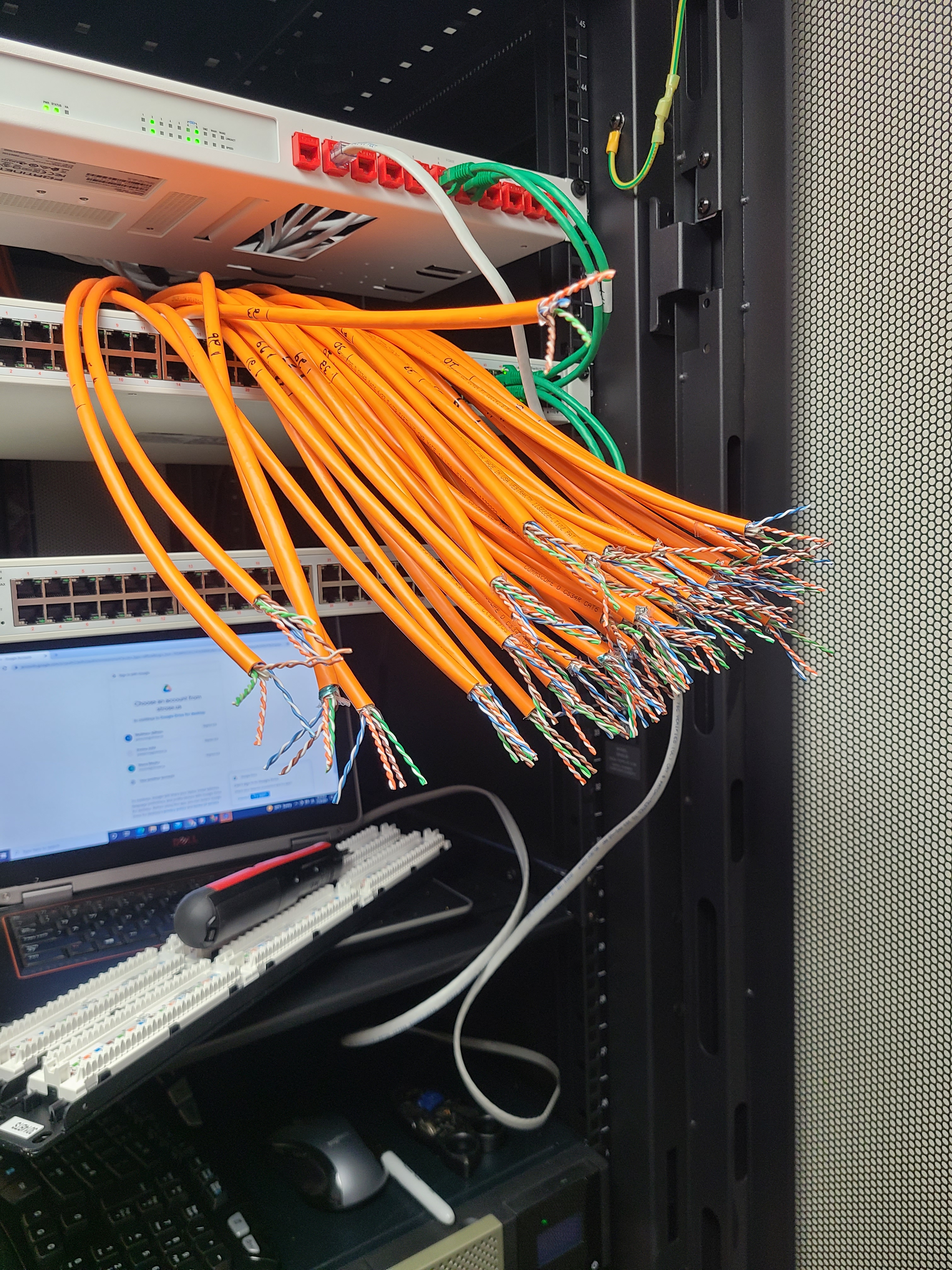 Wiring/Server Rack Install 1